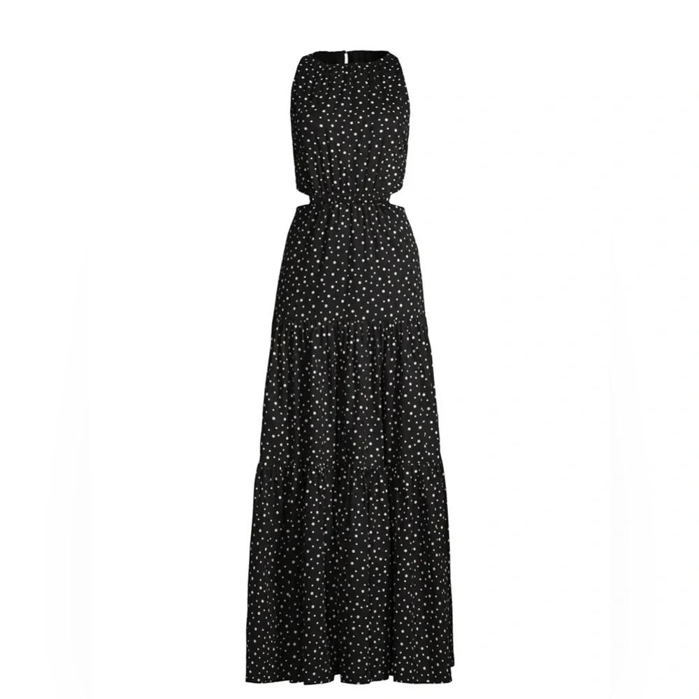 Significant Other: Poppy Polkadot Cut-out Midi Dress - Picture 4 of 8